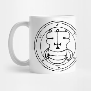 Dark and Gritty Seal of Agares (black) Mug